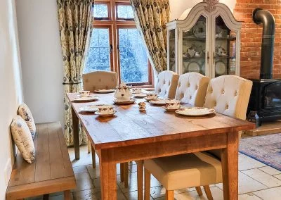 Formal dining at Poets Corner