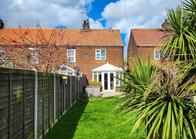 A very secure garden at Snowdrop Cottage