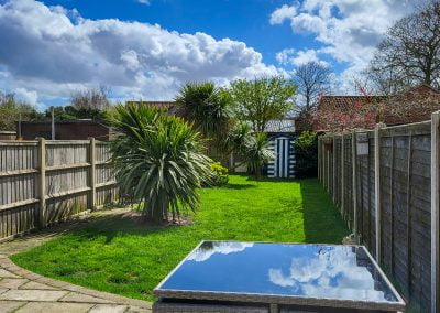 A very secure garden at Snowdrop Cottage