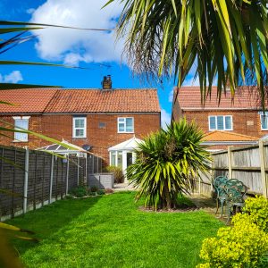 Secure garden with high fencing