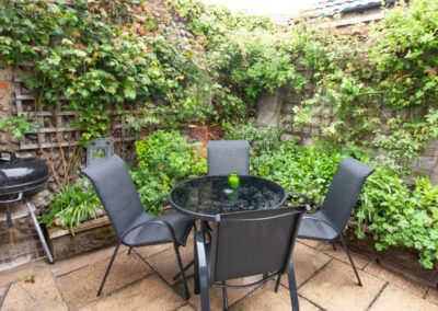 Court yard garden at Chapel Barn Sheringham