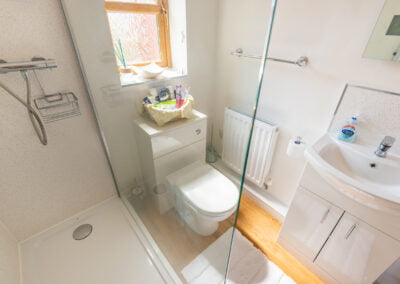Downstairs shower room