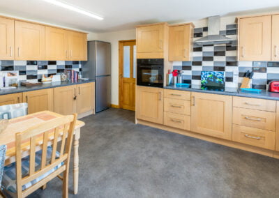 The lovely kitchen at Fenside