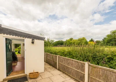Porch and view over the field