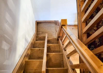The quirky stairs to the mezzanine level